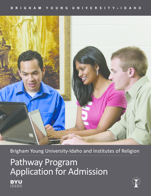 BYU-Idaho Pathway Program Application