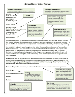 General Cover Letter Format - Brigham Young University - Idaho - byui