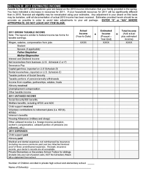 Financial Aid Appeal Form