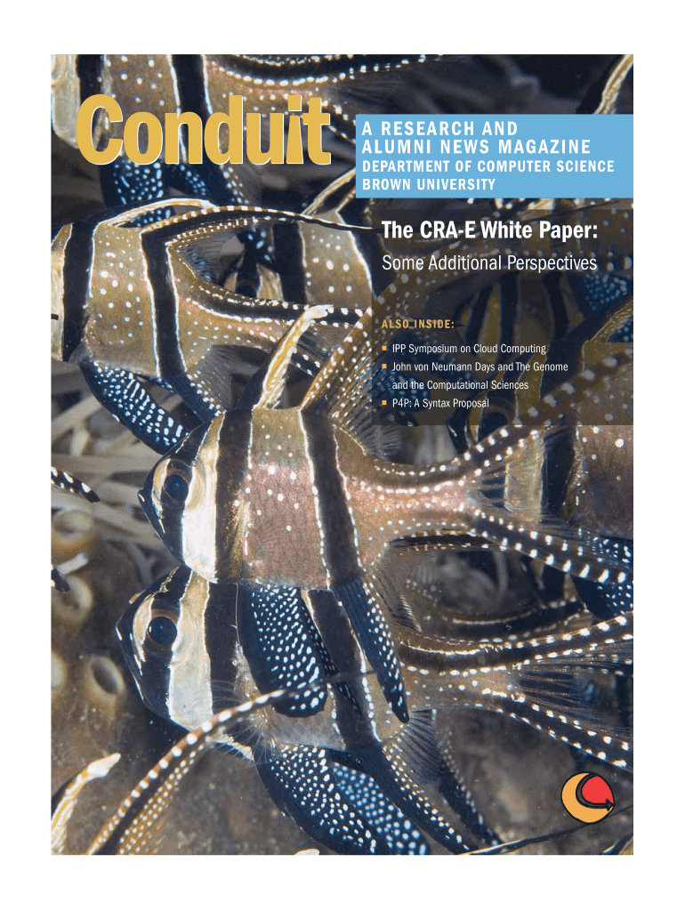 The CRA-E White Paper: - Brown University Preview on Page 1