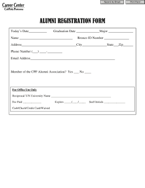 Alumni Registration Form