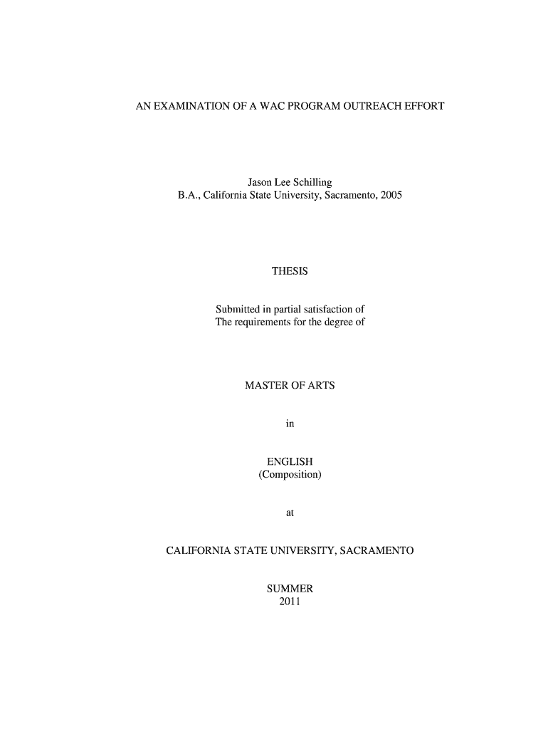 AN EXAMINATION OF A WAC PROGRAM OUTREACH EFFORT Preview on Page 1