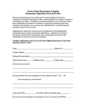 Calvin University Scholarships3