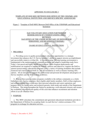 Template of Memorandum of Understanding - Office of General ...