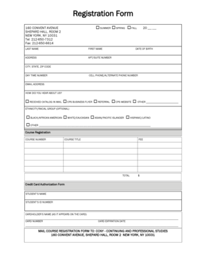 Student Registration Form