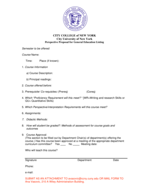 Fillable Online www1 ccny cuny Perspective Application Form - The City ...