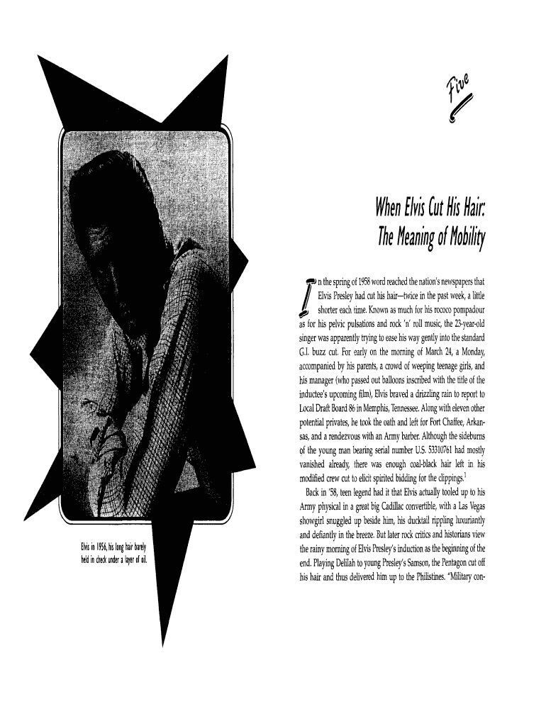 When Elvis Cut His Hair: Preview on Page 1