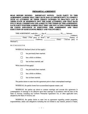 Postnuptial infidelity clause example - FULLY READ, UNDERSTAND AND AGREE TO THE TERMS OF THIS AGREEMENT