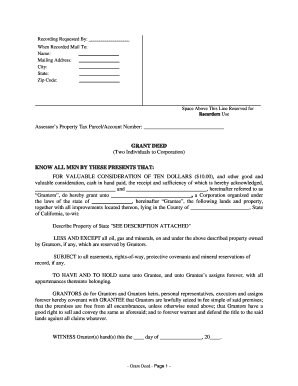 California Grant Deed