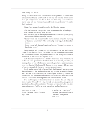 Money Talk Financial Guide for Women