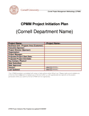 Construction project initiation document example - Project Initiation Plan