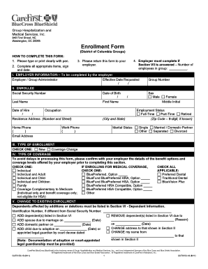 CareFirst Enrollment Form