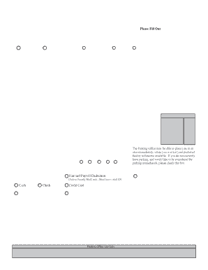 Harvard Parking Application