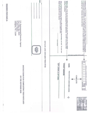 EPA Part A Request Postcard