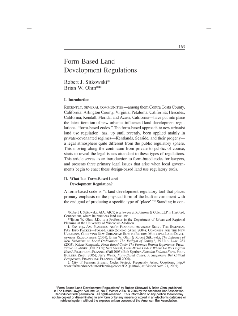 Form-Based Land - si pages tcnj Preview on Page 1
