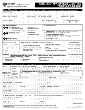 Group Health Insurance Enrollment Form