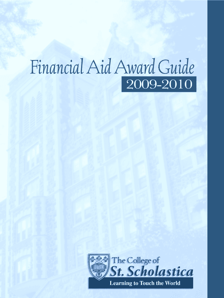 2009-2010 Financial Aid Award - The College of St Scholastica Preview on Page 1