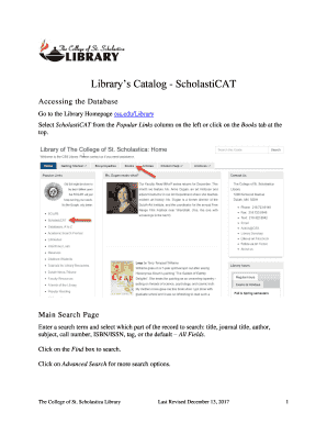 Library’s Catalog - ScholastiCAT