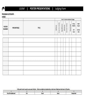 Scientific poster template download pdf - Sample poster evaluation form - URCA