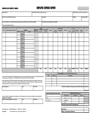 Employee Expense Report - Minnesota State University, Mankato - mnsu