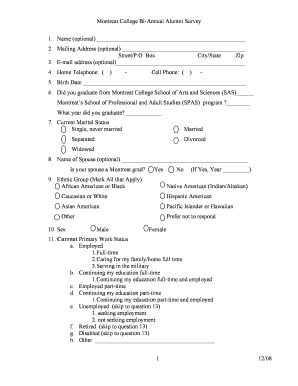 Montreat College Alumni Survey