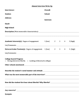 printable write up forms