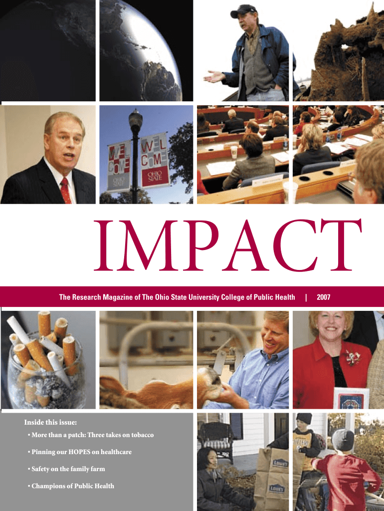 07 IMPACT web indd - College of Public Health - The Ohio State - cph osu Preview on Page 1