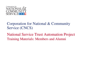 AmeriCorps Education Award Payment Request Form