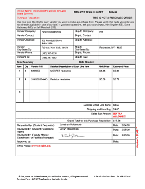 Purchase Form - MOSFET and resistor heatsinks.doc. Final report - edge rit