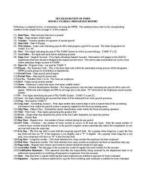 Hourly Payroll Preparation Report