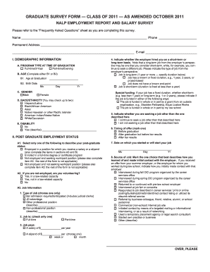 Graduate Survey Form