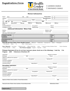 Patient Registration Form
