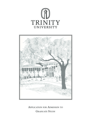 Graduate Study Application Form