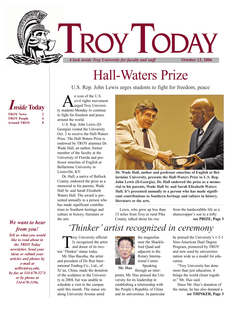 TROY TODAY - troy Preview on Page 1