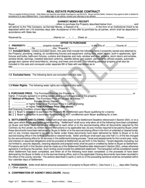 Utah Real Estate Purchase Contract