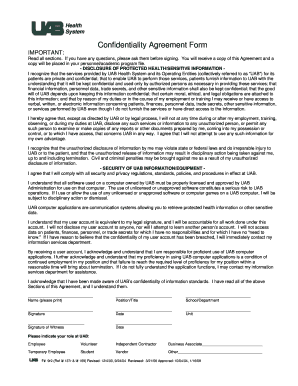 Confidentiality Agreement Form F# 9r2