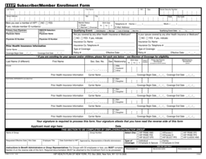 HIP Health Plan Enrollment Form