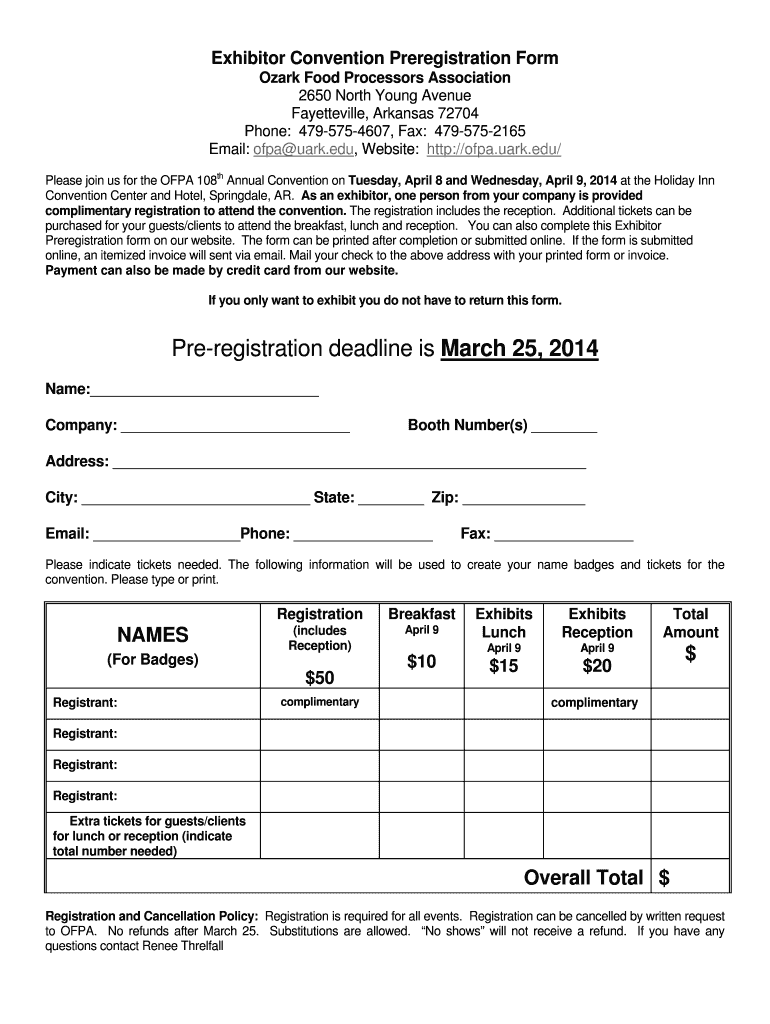 Printable PDF - Ozark Food Processors Association - ofpa uark Preview on Page 1