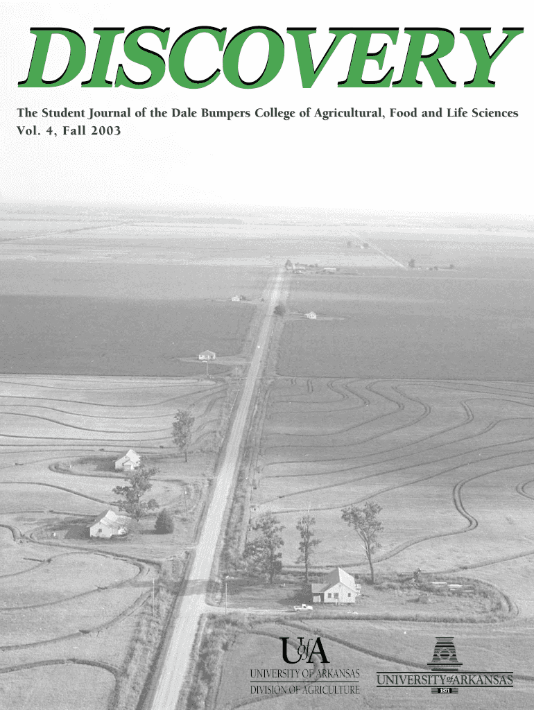 DISCOVERY-COVER2003 Fiscal Year 2010 Annual Report - arkansasagnews uark Preview on Page 1