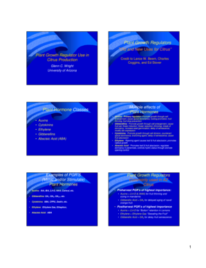 Plant Growth Regulator Use in Citrus Production - 6 slides per page - ag arizona