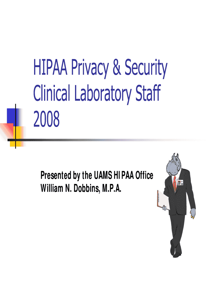 HIPAA Privacy and Security Housestaff Orientation 2008 Preview on Page 1