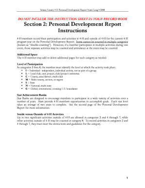 Solano County 4-H Personal Development Report Form - cesolano ucdavis