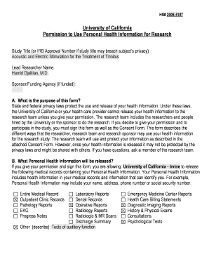 Hipaa authorization form for family members california - HIPAA form - UC Irvine Health - University of California, Irvine - healthaffairs uci