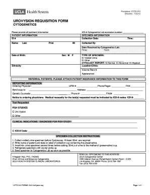 UROVYSION Requisition Form