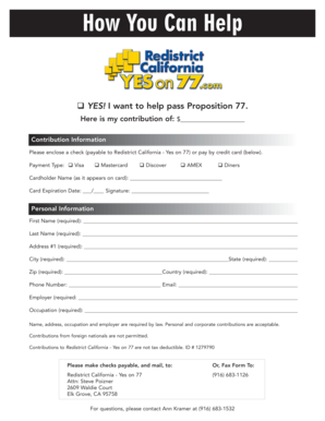 Proposition 77 Contribution Form