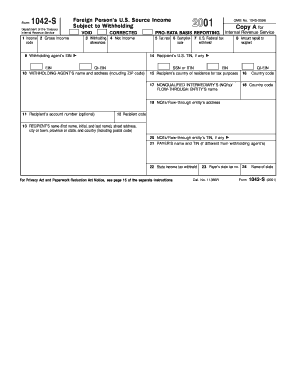 Fillable Form 1042s - Fill Online, Printable, Fillable, Blank | PDFfiller