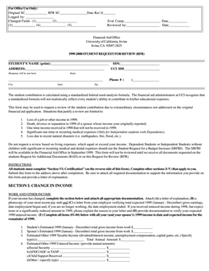 Student Request for Review Form