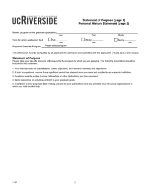 Graduate Application Form