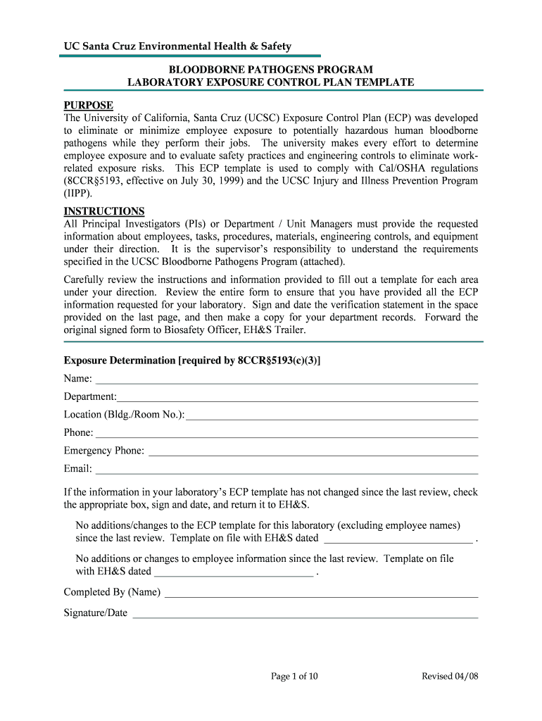 PDF version - Environmental Health and Safety - University of Preview on Page 1