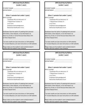 OPS Grad Hourly Rehire Form